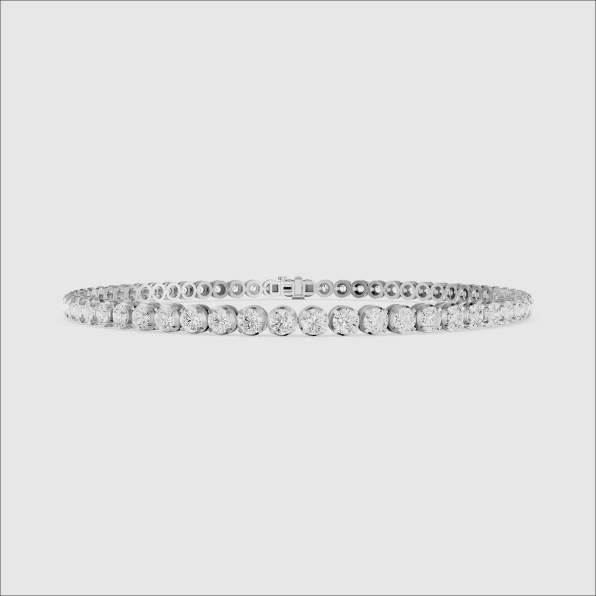 Load video: Noa Round Lab Grown Diamond Four Prong Tennis Bracelet
