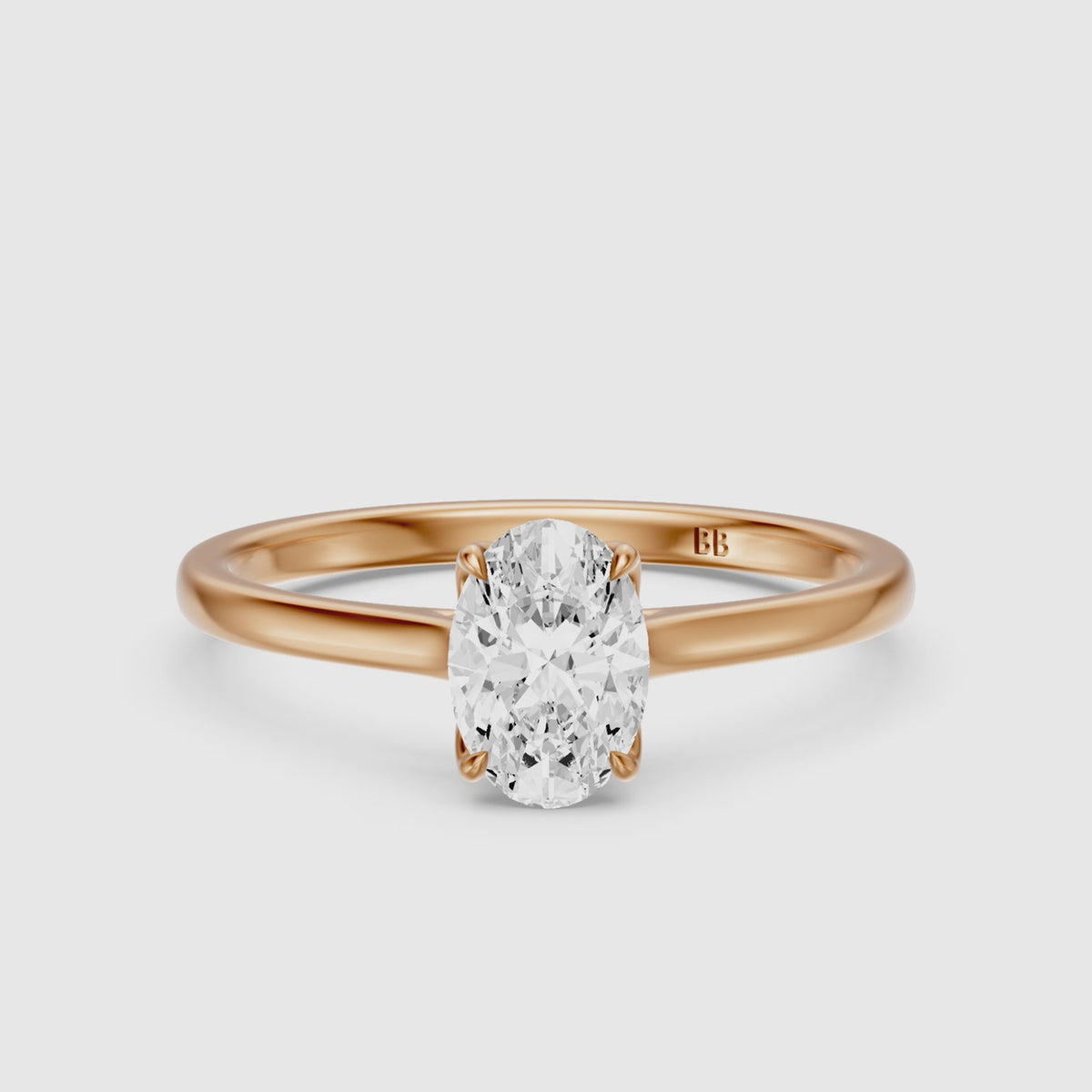 Load video: Hailey Oval Lab Grown Diamond Solitaire Engagement Ring