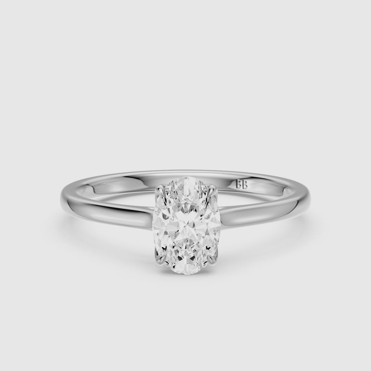 Load video: Hailey Oval Lab Grown Diamond Solitaire Engagement Ring