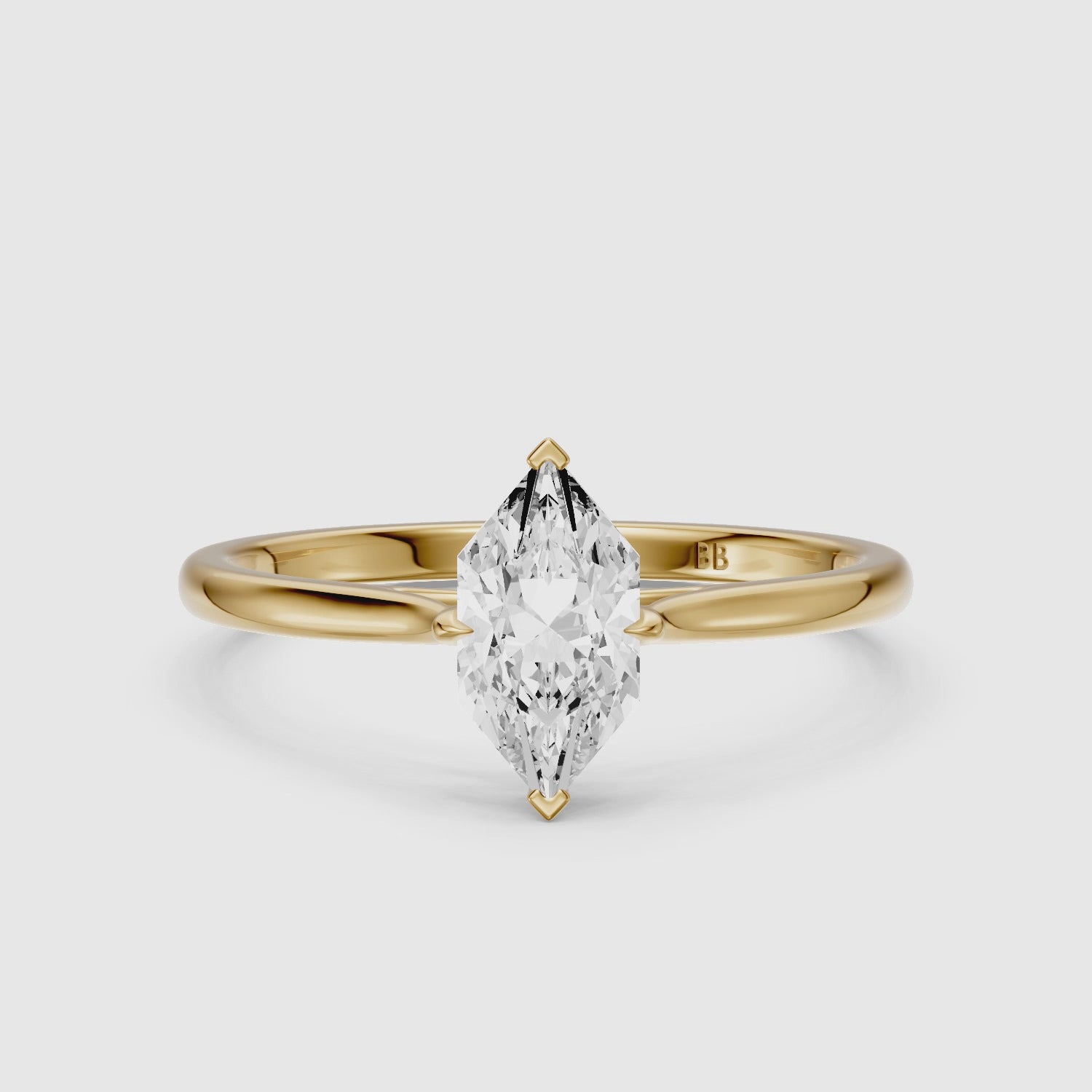 Load video: Alina Dutch Marquise Cut Hidden Halo Lab Grown Diamond Ring