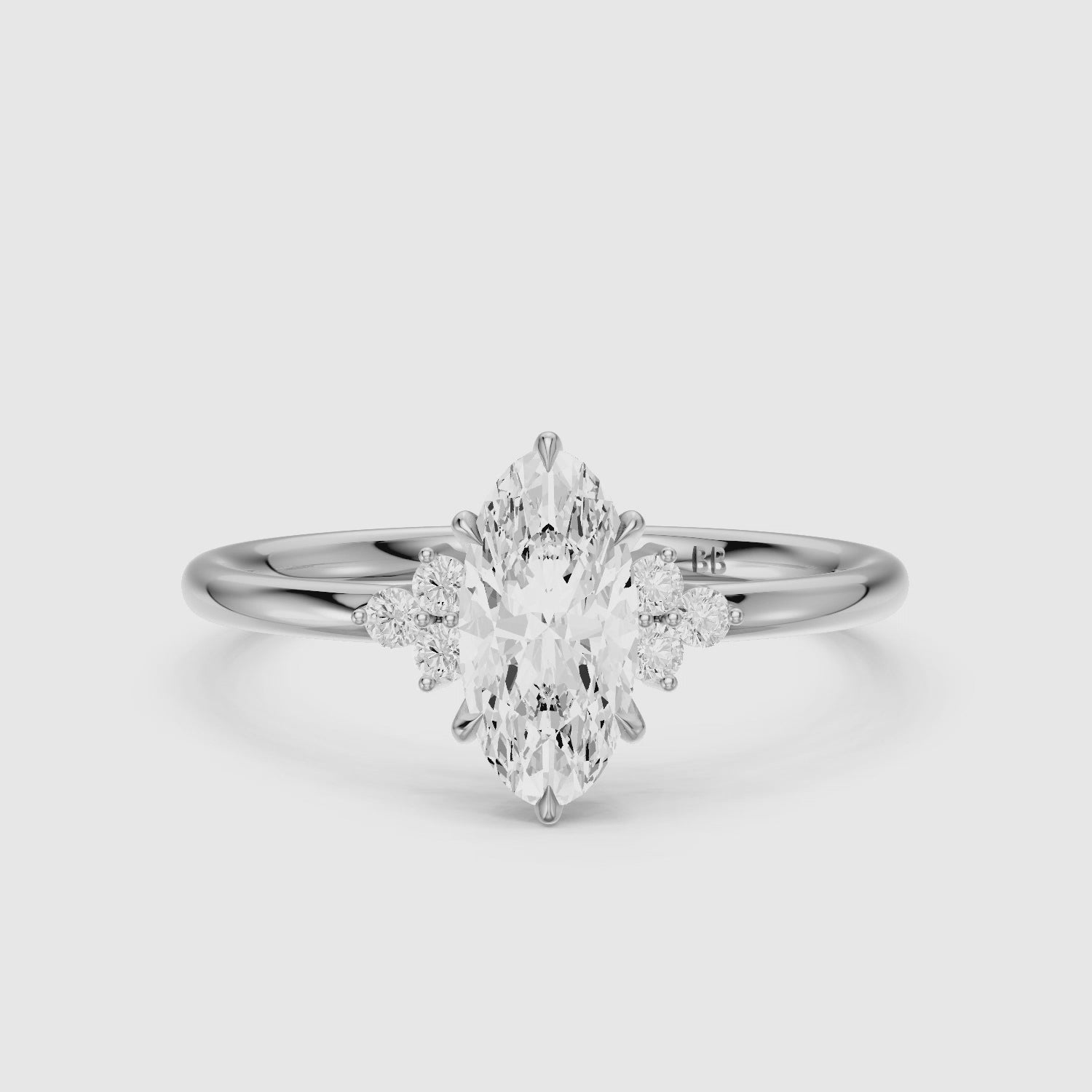 Load video: Elise Moval Lab Grown Diamond Cluster Accent Ring