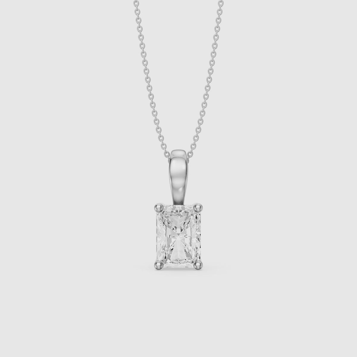Load video: Kristian Radiant Lab Grown Diamond Solitaire Pendant