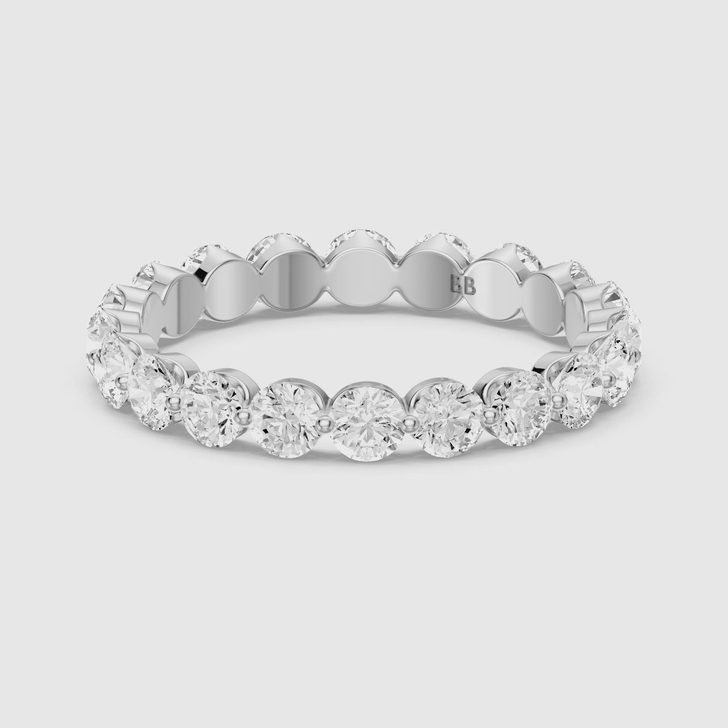Load video: Gal Round Lab Grown Diamond Full Eternity Band
