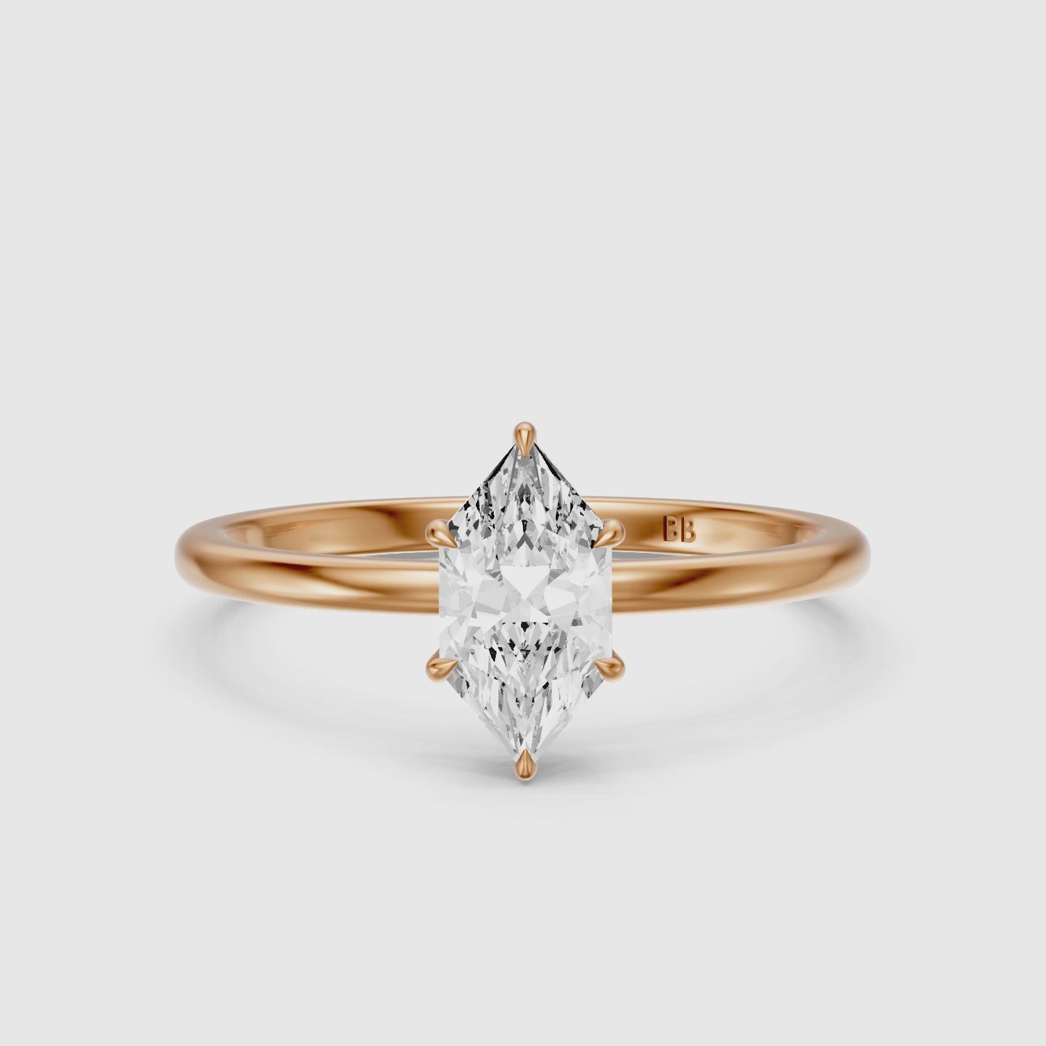 Load video: Alanna Dutch Marquise Lab Grown Diamond Ring with Hidden Halo